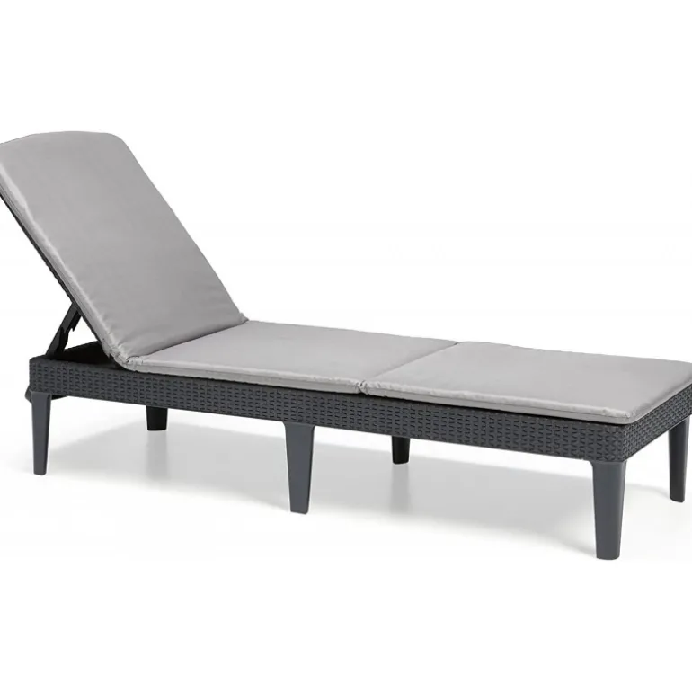 Keter Lettino sdraio con cuscino JAIPUR grafite