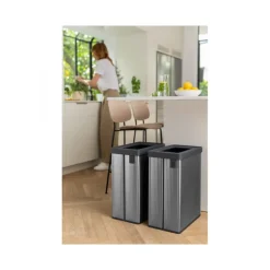 Keter Pattumiera VERTO Recycle Grigio Perlato