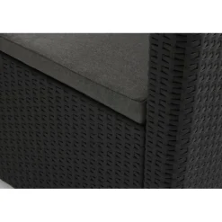 Keter Set Lounge MARIE Grafite Divano + 2 Poltrone + Tavolino Aperto