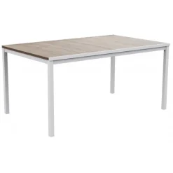 Keter Tavolo PORTO 160 effetto Legno struttura Bianca