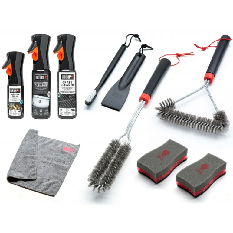 Kit di pulizia per barbecue Weber a gas in acciaio inox Cod. 18283