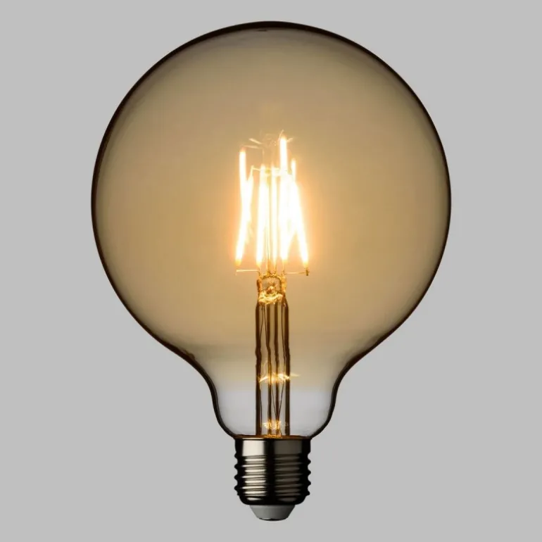 Lampadina E27 Vintage Globo Ø 125 Bianco Caldo 4W