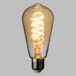 Lampadina E27 Vintage Retro' Ø 64 Bianco Caldo 4W a Spirale