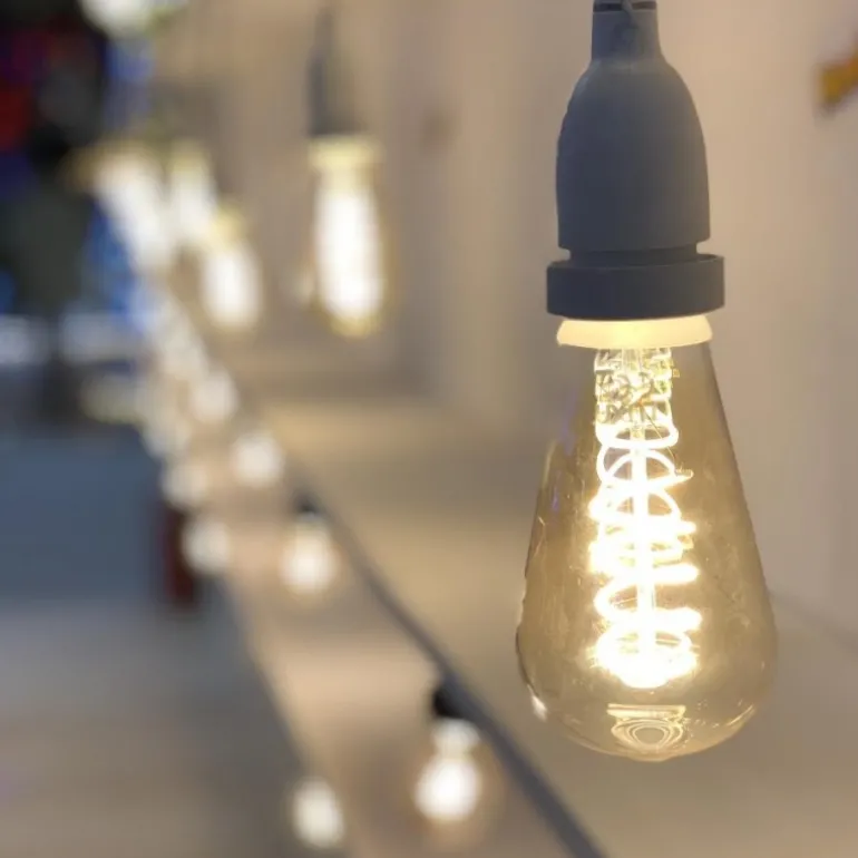 Lampadina E27 Vintage Retro' Ø 64 Bianco Caldo 4W a Spirale