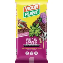 Lapillo vulcanico Vulcan Decor Red 20 litri Vigorplant