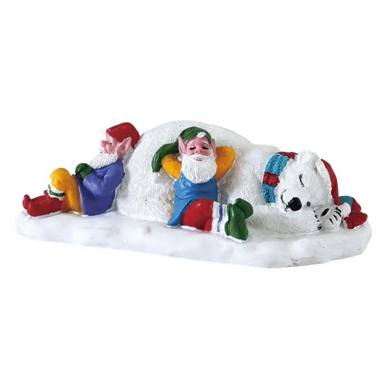 Lemax Santa's Reindeer Deluxe Pack con Neve in Omaggio