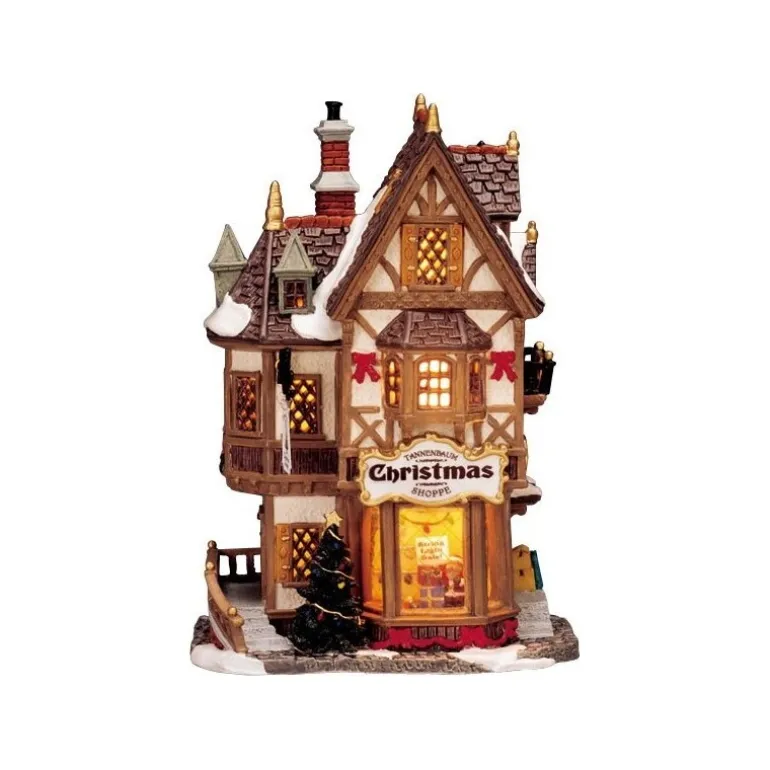 Lemax Starter Pack con Neve in Omaggio - Devaney's Bakery, Tannenbaum Christmas Shoppe, Lucy's Chocolate Shop