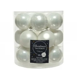 Mini palline in vetro da appendere. Set di 18