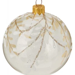 Palla di Natale in Vetro 80 Mm. Pezzo Singolo