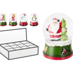 Palla di Neve di Natale 8,5 cm. Pezzo Singolo