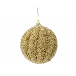 Pallina da appendere con glitter 8 cm.