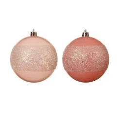 Pallina da appendere Rosa dim 8 cm Pezzo Singolo