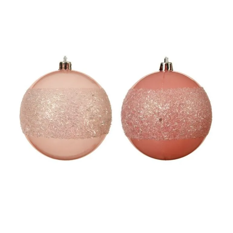 Pallina da appendere Rosa dim 8 cm Pezzo Singolo
