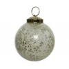 Pallina in vetro da appendere 7,5 cm bianco.