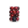 Palline di Natale da Appendere in Vetro 6 cm Rosso. Set di 20