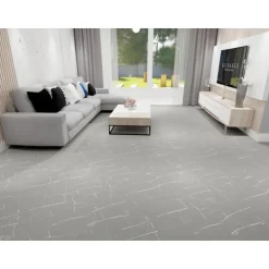Pavimento In Spc Effetto Pietra - Marmo Venato Grigio Unionwood