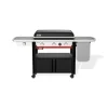 Piastra Weber a Gas Slate GPSB 76 cm Premium Con Fornello Laterale Black Cod. 1500247