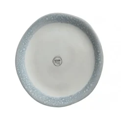 Piatto in Terracotta con Bordo Lucido Blu 20 cm