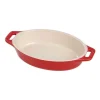 Pirofila Gratin Ovale 29 cm Rossa in Ceramica
