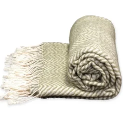 Plaid Throw Manon 130 x 160 cm Colore Oil Green