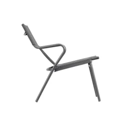 Poltrona Bassa imbottita VENCE LaFuma LFM5274 Obsidian/Titane