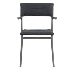 Sedia Impilabile con Braccioli ORON LaFuma LFM5273 Dark Grey