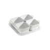 Set Aperitivo 19 x 19 cm Bianco Set di 5 in Ceramica