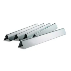 Set di 5 Barre Flavorizer in Acciaio Inox per Genesis 300 dal 2007 al 2011 (Manopole Ripiano Laterale) Weber Cod. 7540