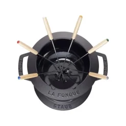Set Fonduta Gourmet 20 cm Nero in Ghisa