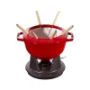 Set Fonduta Gourmet 18 cm Rosso in Ghisa