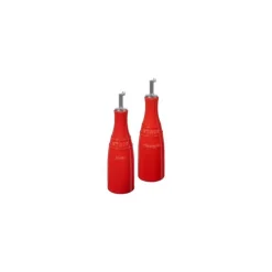 Set Olio e Aceto 0,25 l Rosso in Ceramica