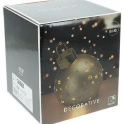 Sfera di Vetro con Led 15 Cm - Oro