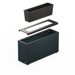 Sistema di Irrigazione Automatica per Fioriera in Metallo Herstera 100x30x50 cm