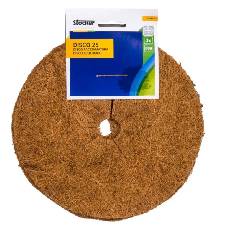Stocker Disco pacciamatura in fibra di cocco Ø25 cm 3 pz