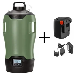 Stocker Geyser Nebulizzatore E-25 MI 21V Verde + 1 Batteria 2.6 Ah 21 V + Caricabatterie doppio 21 V
