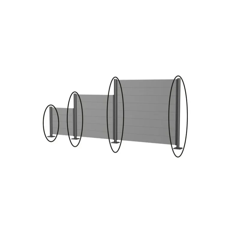 Supporti da Tassellare per Frangivista in Metallo Biohort