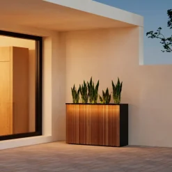 Supporto Magnetico Herstera per Luci colore Antracite per Fioriere DECO 120x7x3cm