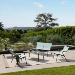 Tavolino basso quadrato VENCE LaFuma LFM5277 Titane/Titane