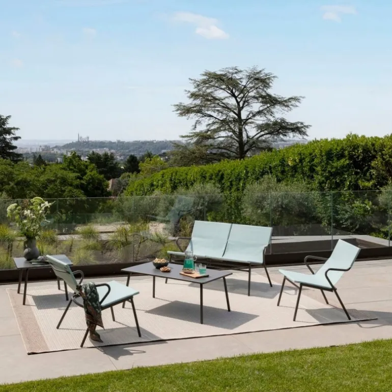 Tavolino basso quadrato VENCE LaFuma LFM5277 Titane/Titane