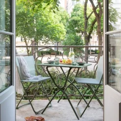 Tavolo da giardino pieghevole BALCONY 70x70 cm LaFuma LFM5357 CB Moss/Moss