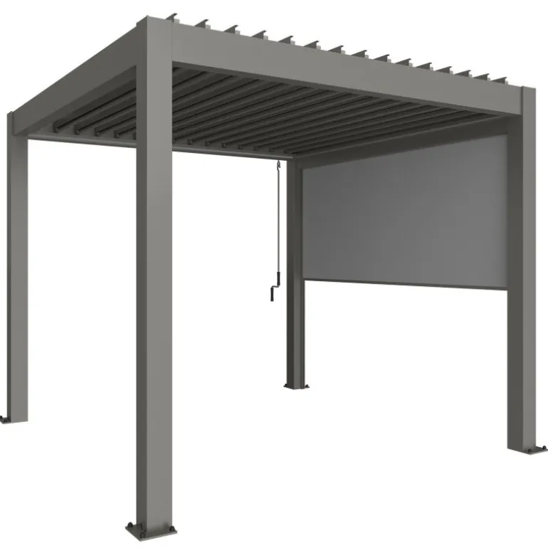 Tenda Zip a Caduta per Pergola in Metallo Biohort