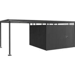 Tettoia Laterale L per Casetta in Metallo HIGHLINE Biohort