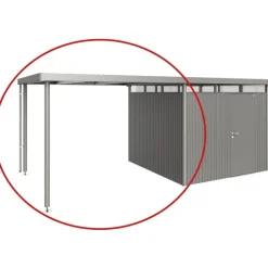 Tettoia Laterale L per Casetta in Metallo HIGHLINE Biohort