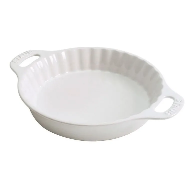 Tortiera Tonda 36 cm Bianca in Ceramica