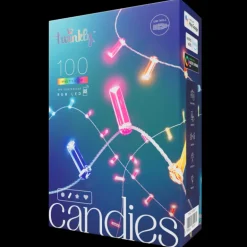 Twinkly CANDIES a Candela Luci di Natale Smart 100 Led RGB II Generazione Cavo Trasparente