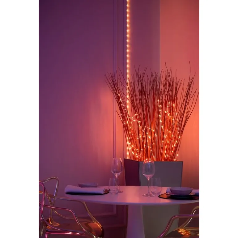 Twinkly DOTS Striscia 3 m 60 Led RGB USB BT + WiFi Cavo Trasparente