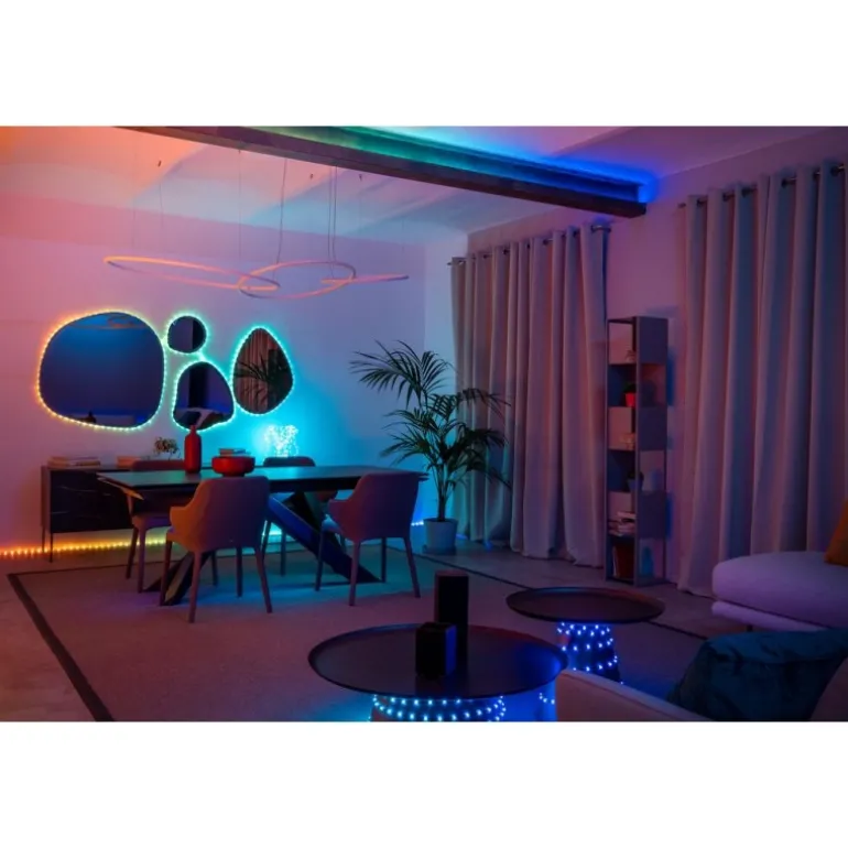 Twinkly DOTS Striscia 10 m 200 Led RGB BT + WiFi Cavo Trasparente