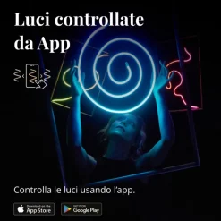 Twinkly FLEX Tubo Flessibile 2 m 192 Led RGB BT + WiFi