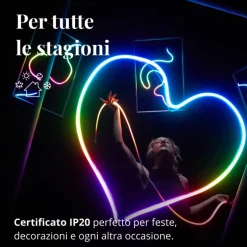 Twinkly FLEX Tubo Flessibile 2 m 192 Led RGB BT + WiFi