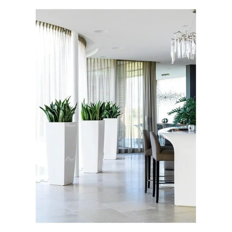 Vaso Cubico Alto Lechuza Set Completo